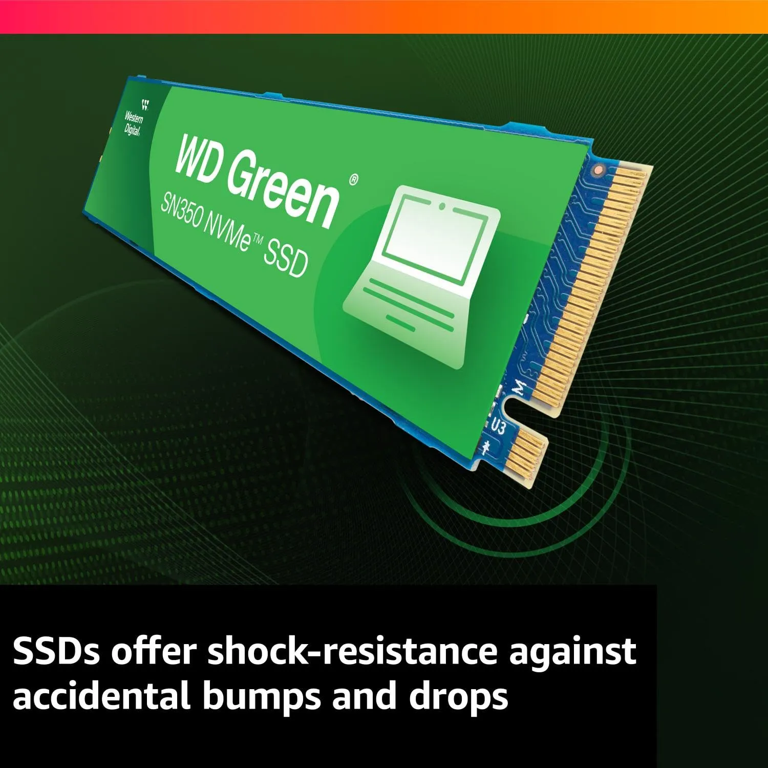 WD Internal SSD 250GB NVMe 2280 Green (SN350) view 5